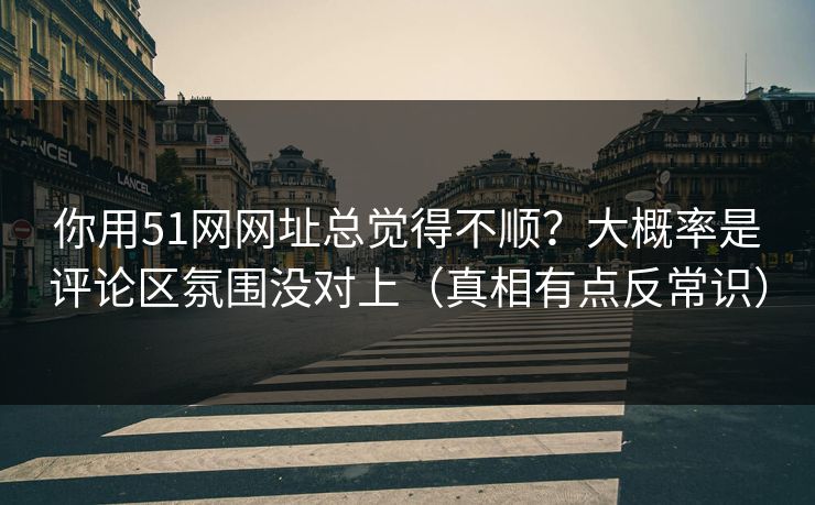 你用51网网址总觉得不顺？大概率是评论区氛围没对上（真相有点反常识）